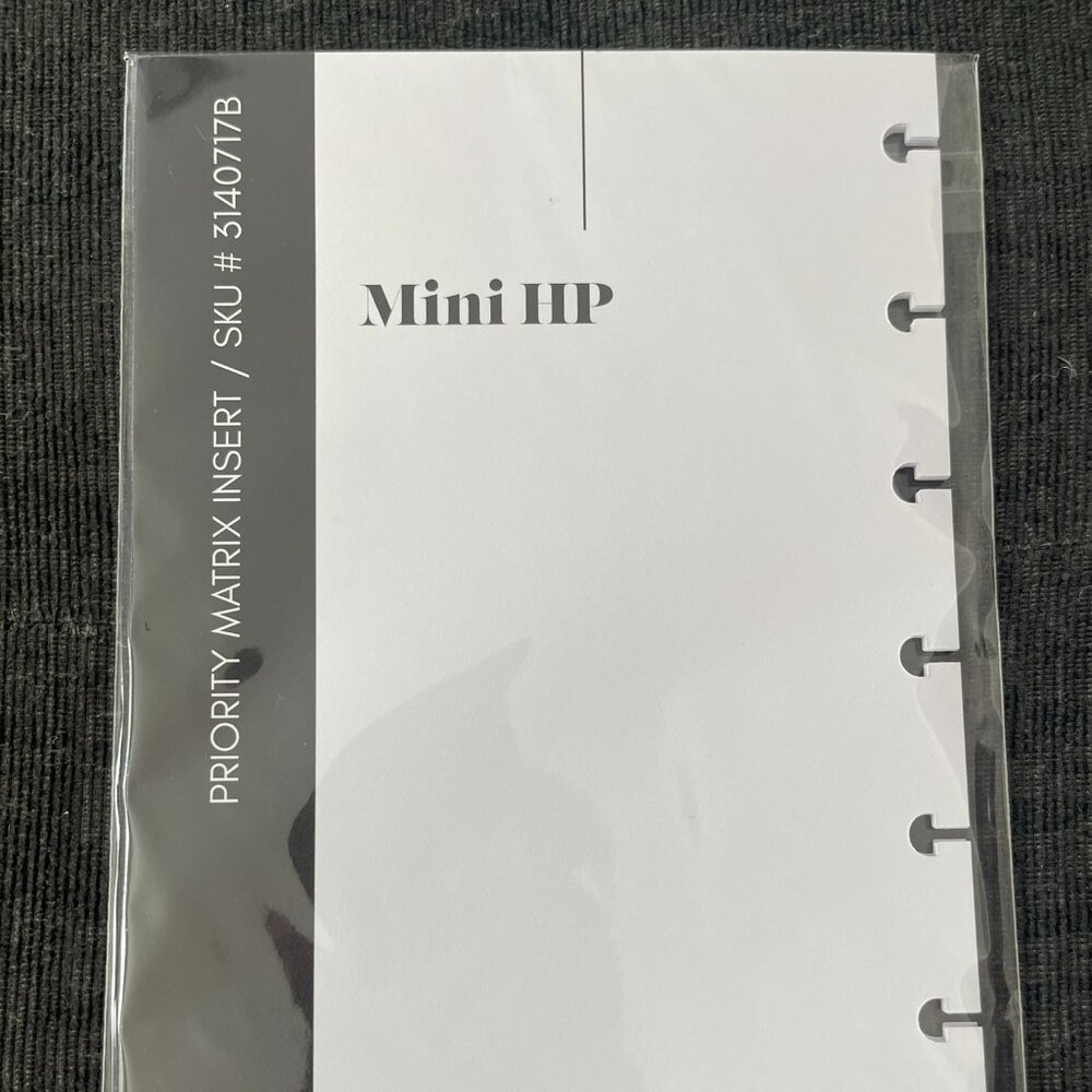 Cloth and Paper - Priority Matrix Insert (HP Mini)